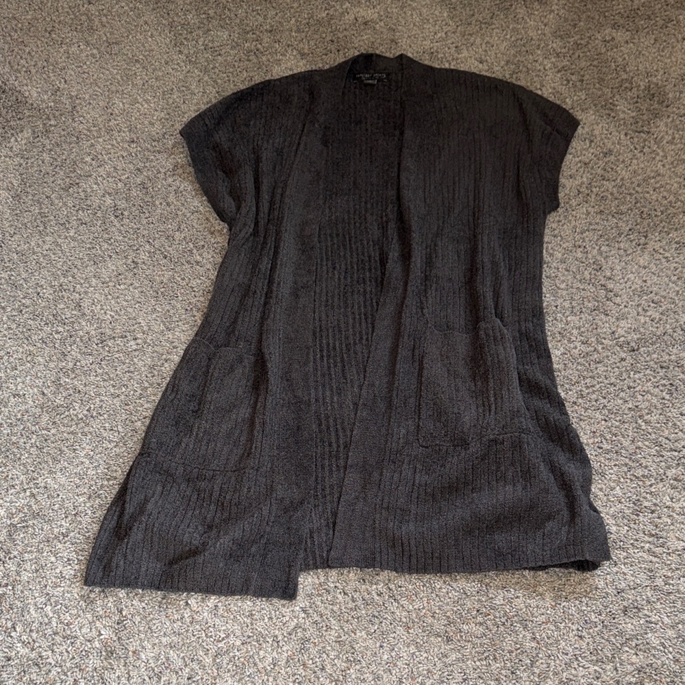 Barefoot Dreams CozyChic Lite Ribbed Kimono Short Sleeve Cardigan